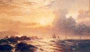 Edward Moran Yachting at Sunset oil painting picture wholesale